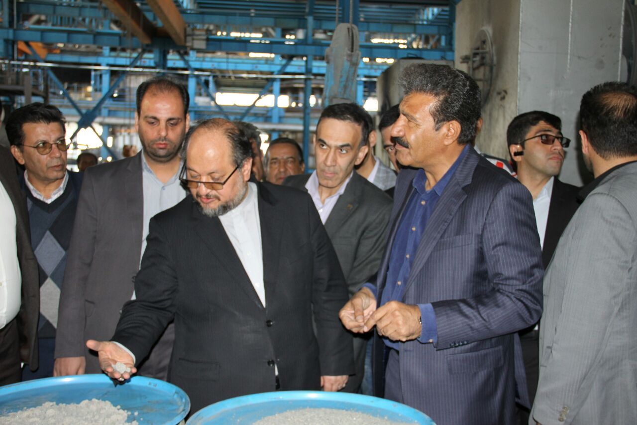 بهره برداری از یک واحد تولیدکننده فروکروم توسط وزیر صمت در کرمان
